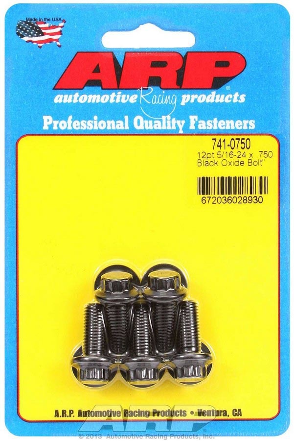 ARP 741-0750 - Bolt Kit - 12pt. (5) 5/16-24 x .750 image
