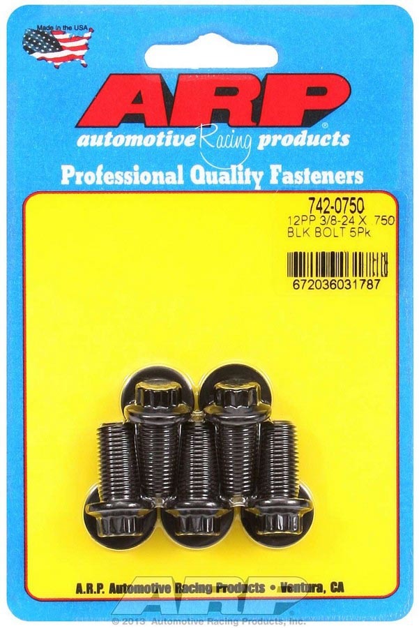 ARP 742-0750 - Bolt Kit - 12pt. (5) 3/8-24 x .750 image