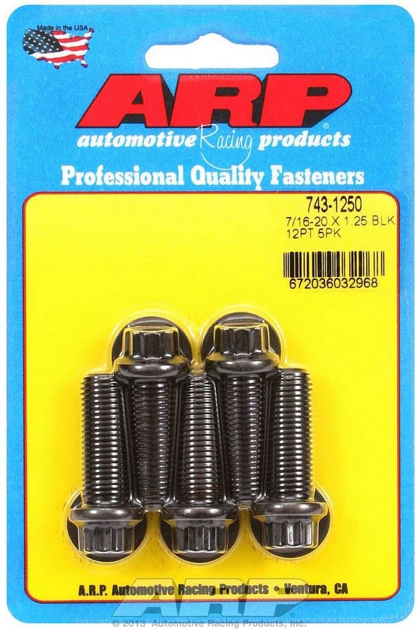 ARP 743-1250 - Bolt Kit - 12pt. (5) 7/16-20 x 1.250 image