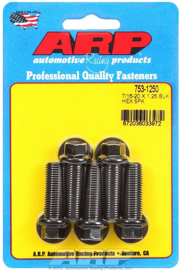 ARP 753-1250 - Bolt Kit - 6pt. (5) 7/16-20 x 1.250 image
