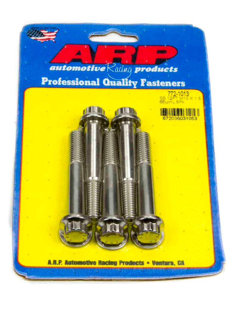 ARP 772-1013 - S/S Bolt Kit - 12pt. (5) 10mm x 1.5 x 65mm image