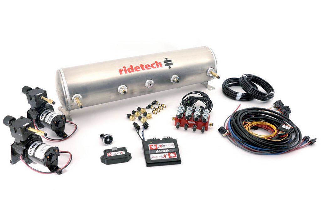 RIDETECH 30534100 - RidePro E5 5 Gallon Dual Compressor 1/4in Valves image