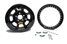 Load image into Gallery viewer, AERO RACE WHEELS 33-174220B - 13x7 2in. 4.25 Black Beadlock image