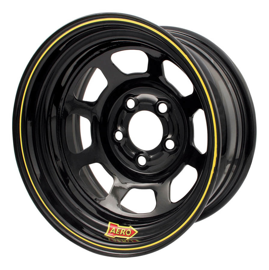 AERO RACE WHEELS 50-175040 - 15x7 4 5.00 Black  image