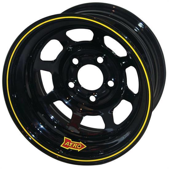 AERO RACE WHEELS 50-184710 - 15x8 1in 4.75 Black  image