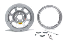 Load image into Gallery viewer, AERO RACE WHEELS 53-004720S - 15X10 2in 4.75 Silver Beadlock image