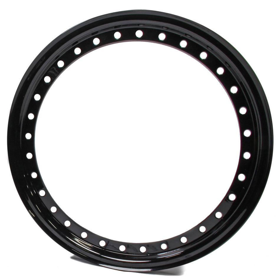 AERO RACE WHEELS 54-500023 - 15in Outer Bead Lock Ring Black image