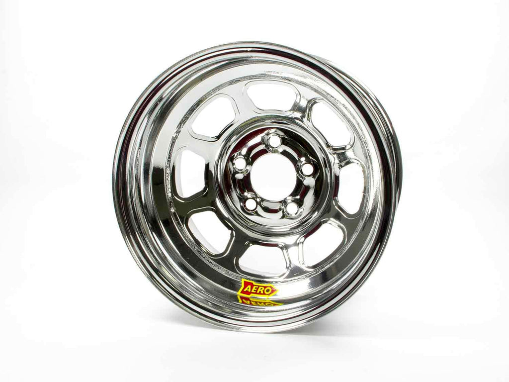 AERO RACE WHEELS 56-284710 - 15x8 1in 4.75 Chrome Spun Extreme Bead image