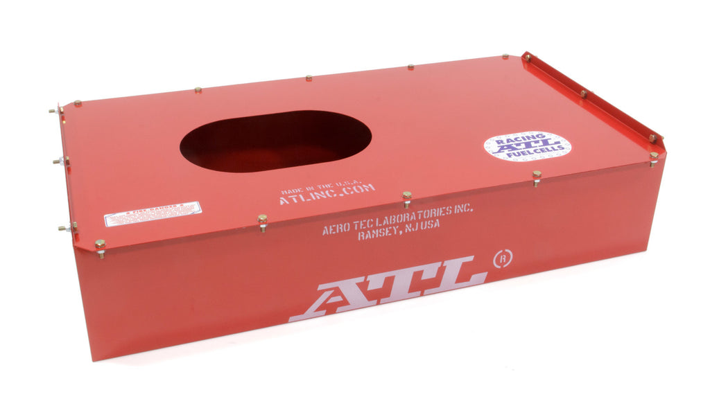 ATL FUEL CELLS MC617 - 17 Gal Steel Can Red 34 x 18 x 8 Late Model image