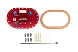 Fill Plate Alum. w/Flap Valve  -8an Fittings