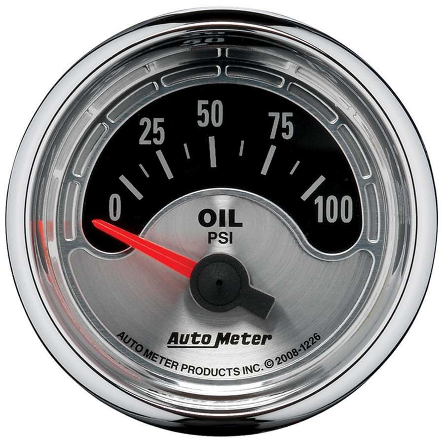 AUTOMETER 1226 - 2-1/16 A/M Oil Pressure Gauge 0-100psi image