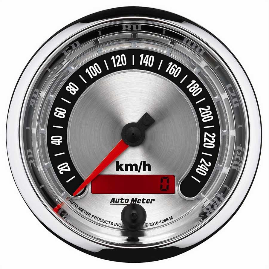 AUTOMETER 1288-M - 3-3/8 A/M Speedometer 260KPH image
