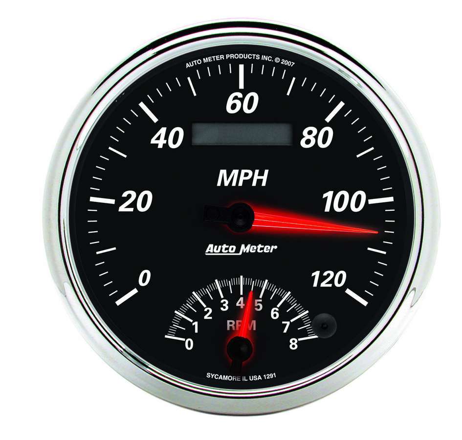 AUTOMETER 1291 - 5in Tach/Speedo Gauge 120 MPH 8000 RPM image