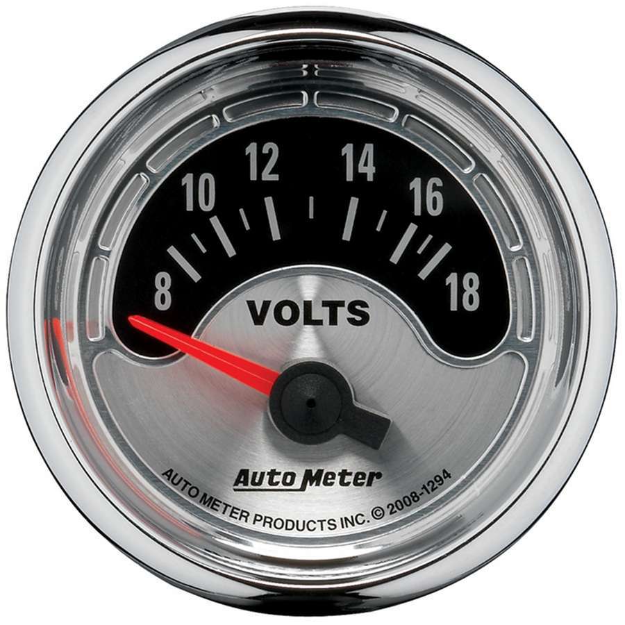 AUTOMETER 1294 - 2-1/16 A/M Voltmeter Gauge 8-18 image