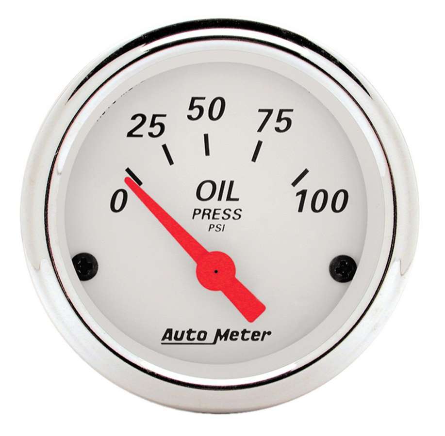 AUTOMETER 1327 - White Oil Pressure 0-100  image