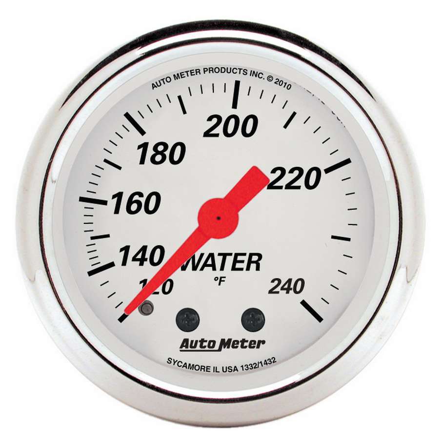 AUTOMETER 1332 - 2-1/16 A/W Water Temp Gauge 120-240 Degrees image