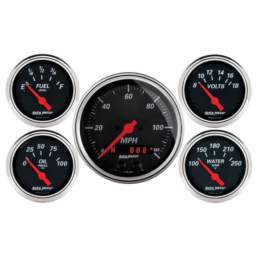 AUTOMETER 1450 - Designer Black Gauge Kit w/GPS Speedo image