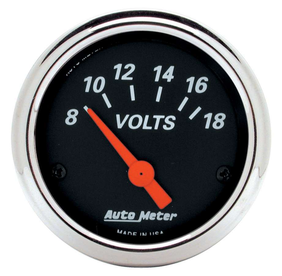 AUTOMETER 1483 - 2-1/16 D/B Voltmeter Gauge 8-18 image