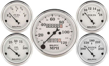 Load image into Gallery viewer, AUTOMETER 1601 - Old Tyme White Gauge Kit Mech Speedo image