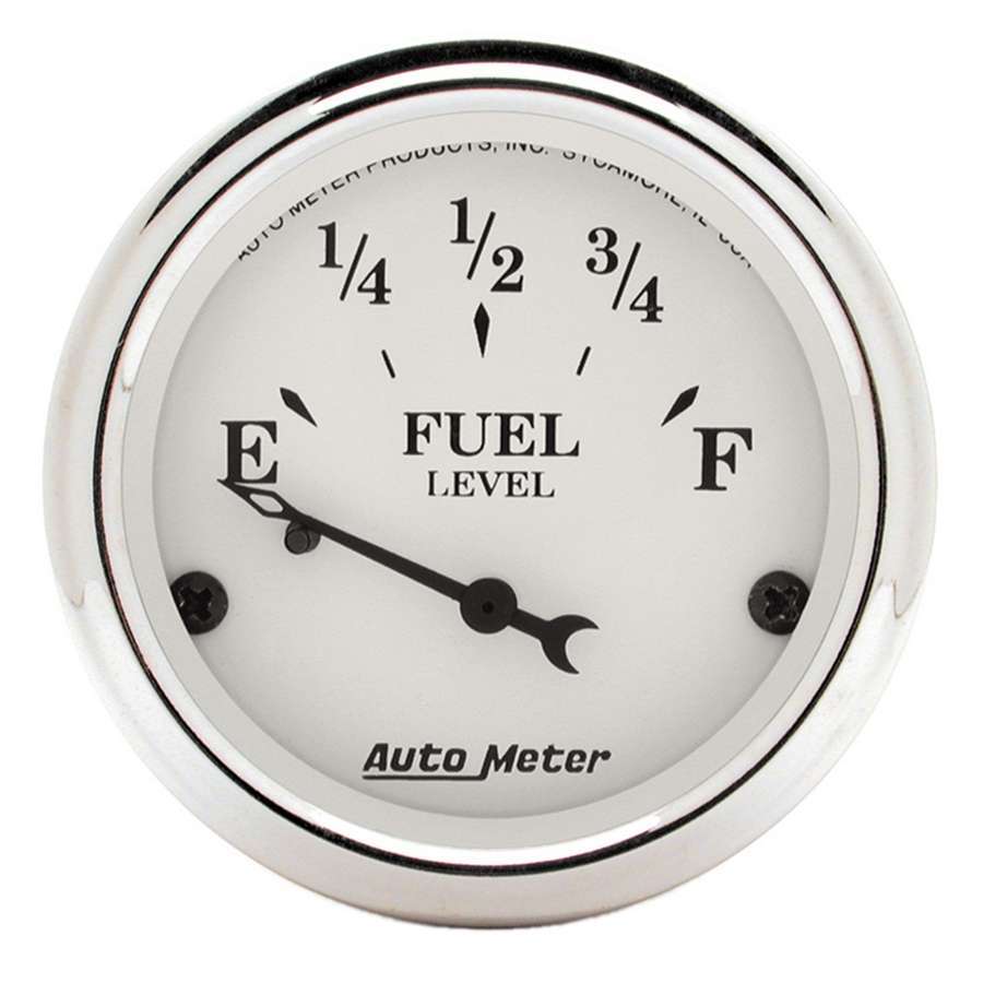 AUTOMETER 1605 - Old Tyme White 2 1/16in Fuel Gauge Ford image