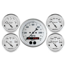 Load image into Gallery viewer, AUTOMETER 1650 - Old Tyme White Gauge Kit w/GPS Speedo image