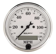 Load image into Gallery viewer, AUTOMETER 1688 - Old Tyme White 3 1/8in 120MPH Elec. Speedo image