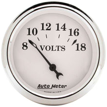 Load image into Gallery viewer, AUTOMETER 1692 - Old Tyme White 2 1/16in Voltmeter 8-18 image