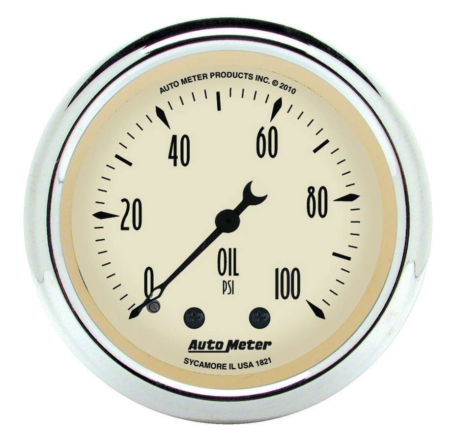 AUTOMETER 1821 - 2-1/16 A/B Oil Pressure Gauge 0-100 PSI image