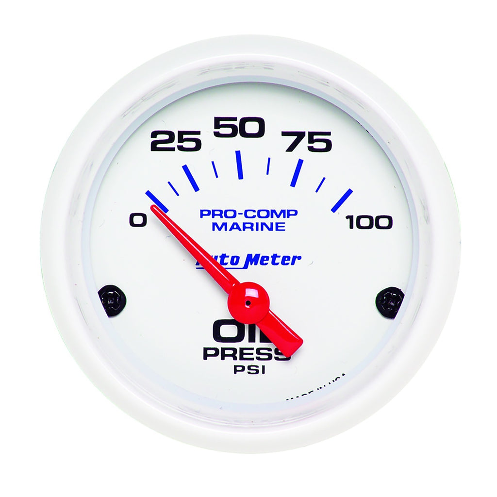 AUTOMETER 200758 - 2-1/16 Oil Pressure Gauge 0-100 PSI image