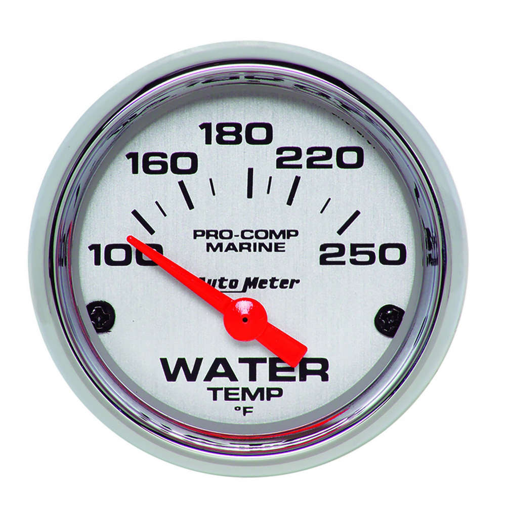 AUTOMETER 200762-35 - 2-1/16 Water Temp Gauge 100-250F P/C Marine image