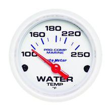 Load image into Gallery viewer, AUTOMETER 200762 - 2-1/16 Water Temp Gauge 100-250F White Phantom image