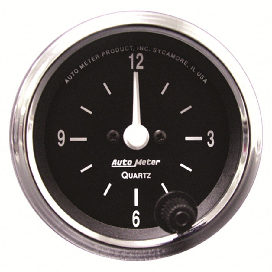 AUTOMETER 201019 - 2-1/16 12-Volt Electric Clock - Black image