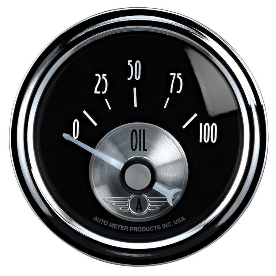 AUTOMETER 2028 - 2-1/16 B/D Oil Pressure Gauge 0-100psi image