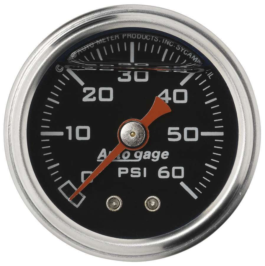 AUTOMETER 2173 - 1-1/2in Pressure Gauge - 0-60psi - Black Face image