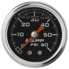 Load image into Gallery viewer, AUTOMETER 2173 - 1-1/2in Pressure Gauge - 0-60psi - Black Face image