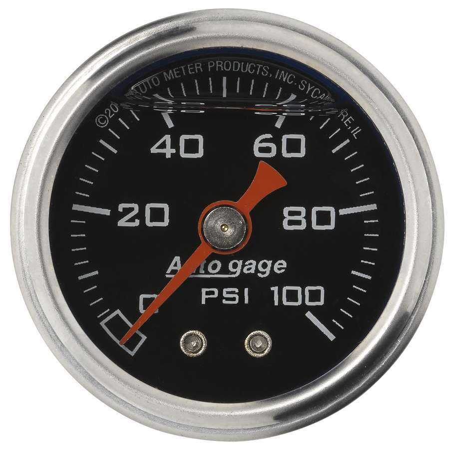 AUTOMETER 2174 - 1-1/2in Pressure Gauge - 0-100psi - Black Face image