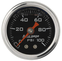 Load image into Gallery viewer, AUTOMETER 2174 - 1-1/2in Pressure Gauge - 0-100psi - Black Face image