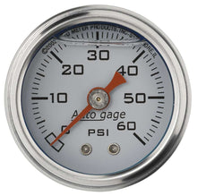 Load image into Gallery viewer, AUTOMETER 2176 - 1-1/2in Pressure Gauge 0-60psi- White image