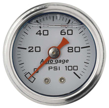 Load image into Gallery viewer, AUTOMETER 2177 - 1-1/2in Pressure Gauge 0-100psi- White image