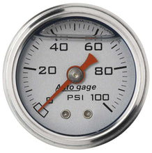 Load image into Gallery viewer, AUTOMETER 2180 - 1-1/2in Pressure Gauge - 0-100psi - Silver Face image