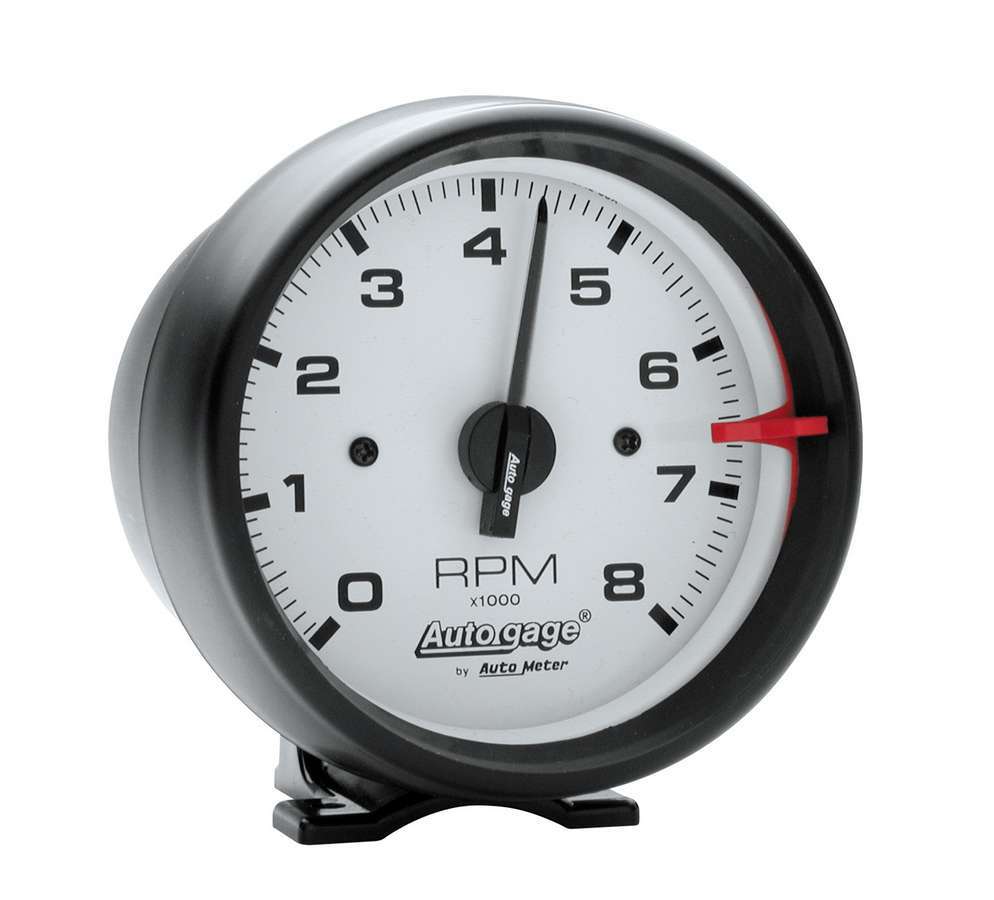 AUTOMETER 2303 - 3-3/4in White Face Tach- Black Cup image