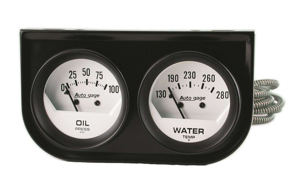 AUTOMETER 2323 - 2-1/16in Oil/Water Short Sweep Console image