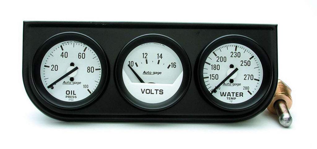 AUTOMETER 2327 - 2-1/16in Oil/Volt/Water Console image