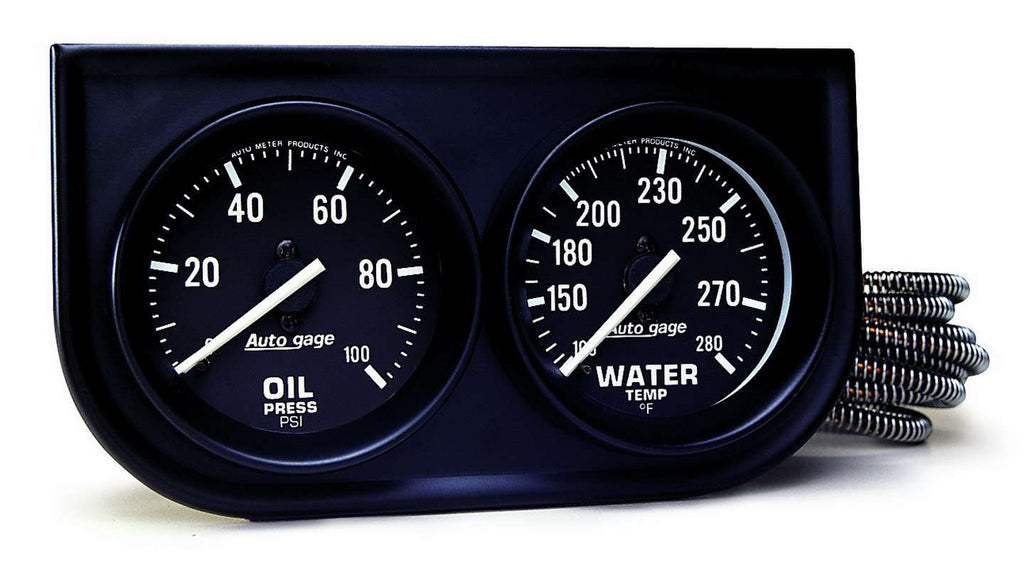 AUTOMETER 2392 - 2in Black Mech Gauge Panel image