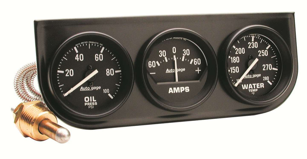 AUTOMETER 2393 - 2in Blk Mech Gauge Pnl  image