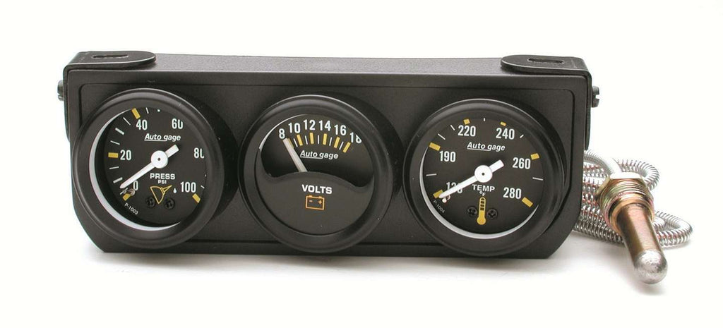 AUTOMETER 2396 - 1-1/2in Blk Mech Gauge Panel image