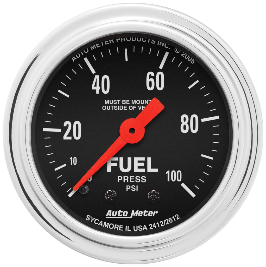 AUTOMETER 2412 - 2in Fuel Press. 0-100 PSI image