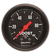 Load image into Gallery viewer, AUTOMETER 2618 - 2-1/16in Z/S Boost Gauge - 0-100psi image