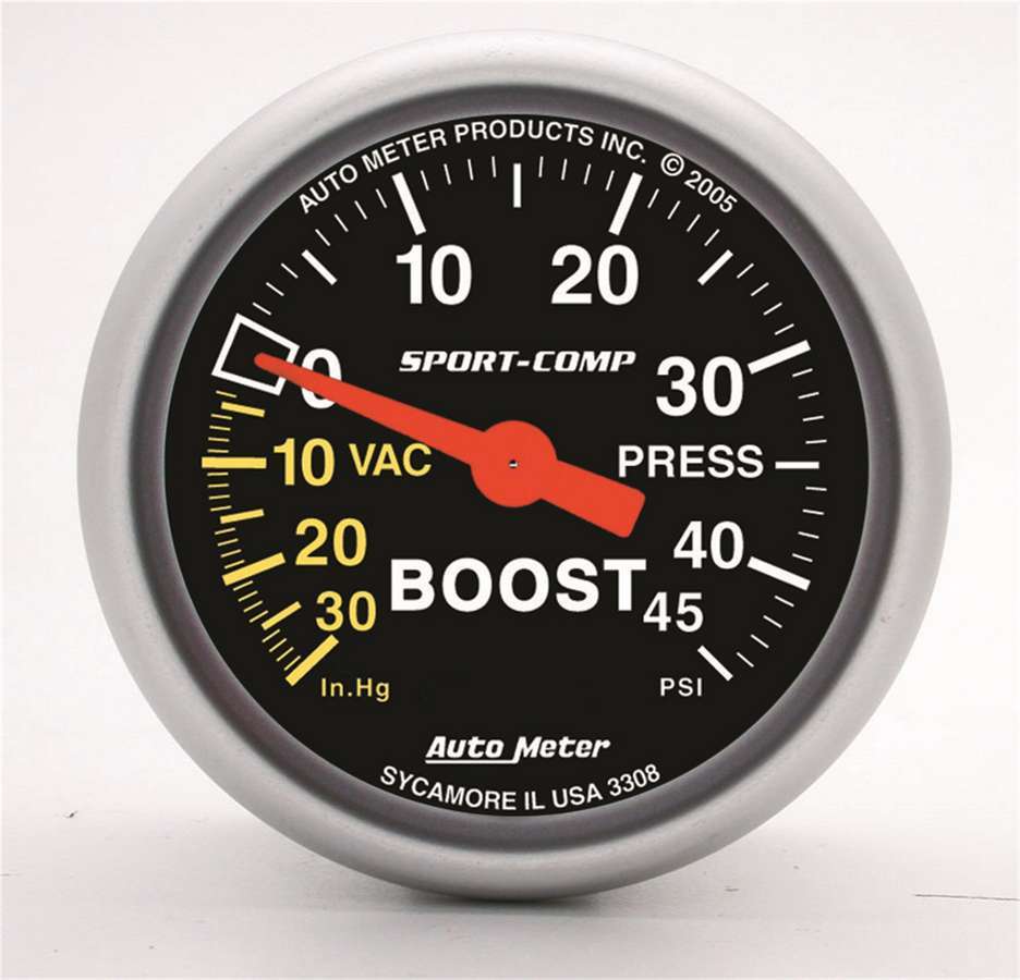 AUTOMETER 3308 - 2-1/16in S/C Boost/Vac Gauge image