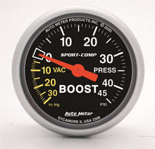 Load image into Gallery viewer, AUTOMETER 3308 - 2-1/16in S/C Boost/Vac Gauge image
